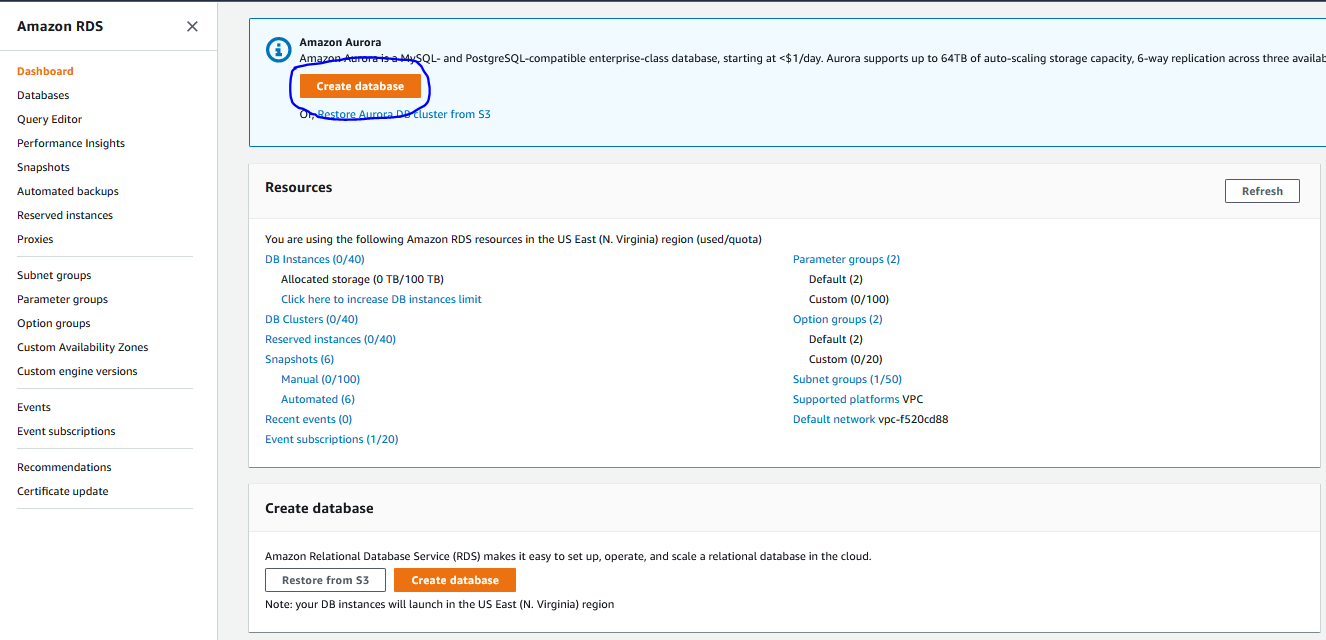 Migrate Postgres Database to AWS RDS using DMS 4 AmazonRDS CreateDB