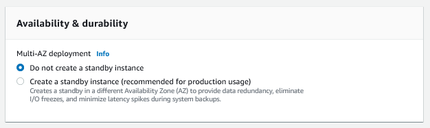 Migrate Postgres Database to AWS RDS using DMS 10 Availability and Durability